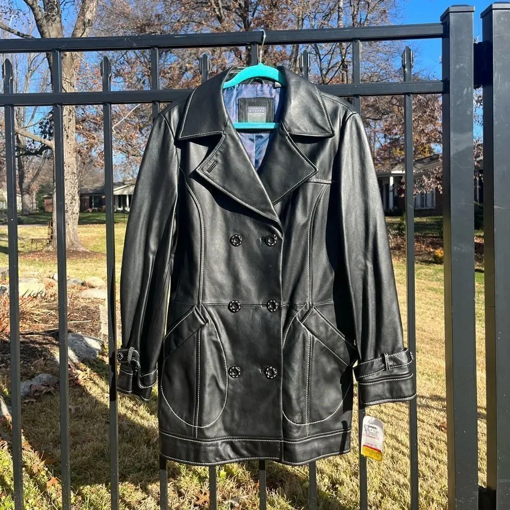 American Modern Alexander Julian Genuine Lambskin Leather Jacket